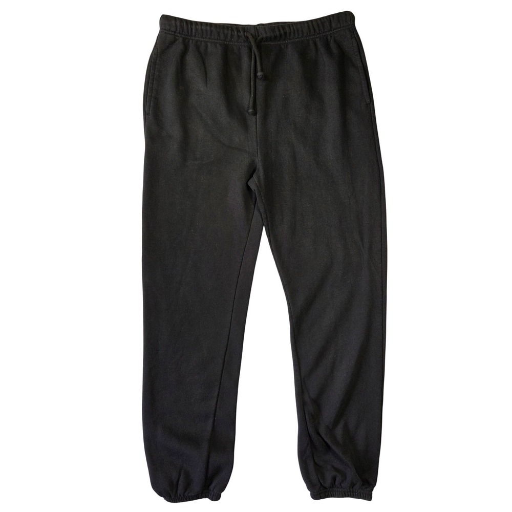 No Boundaries Mens Black Fleece Jogger Sweatpants M 32-34 Drawstring Pockets